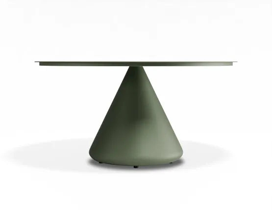 Kora Coffee Table 90cm Dia - Outdoor - Eucalyptus Green, Aluminium