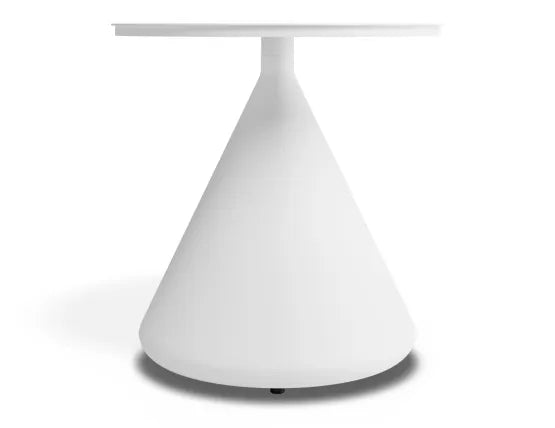 Kora Side Table - Outdoor - White, Aluminium, 50cm W