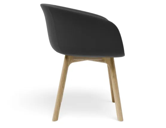 Lonsdale Armchair - Natural - Dark Grey Fabric