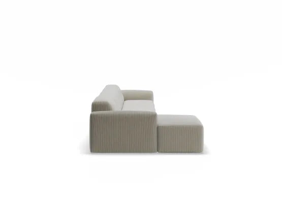 Monaco Sofa - Config D with Left Chaise - Custom Upholstered - Category A Upholstery, Wood, 371cm W