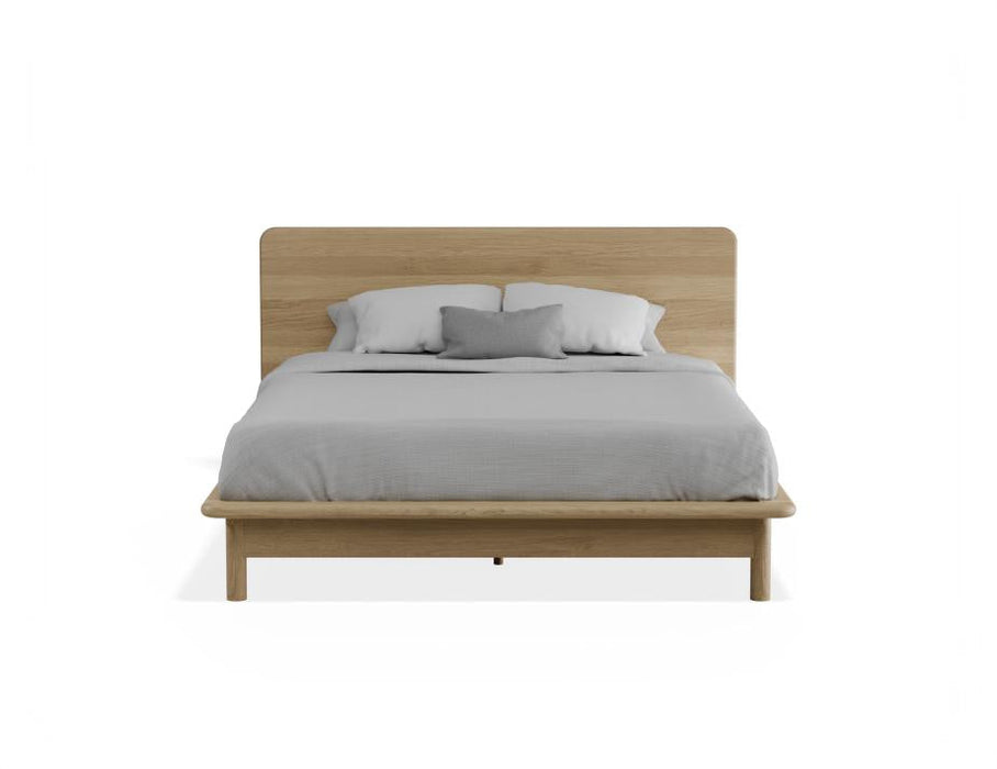 Nordica Bed Frame - Solid Oak, Queen