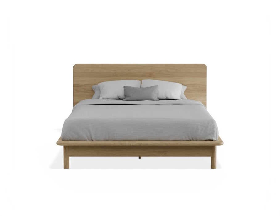 Nordica Bed Frame - Solid Oak - Queen