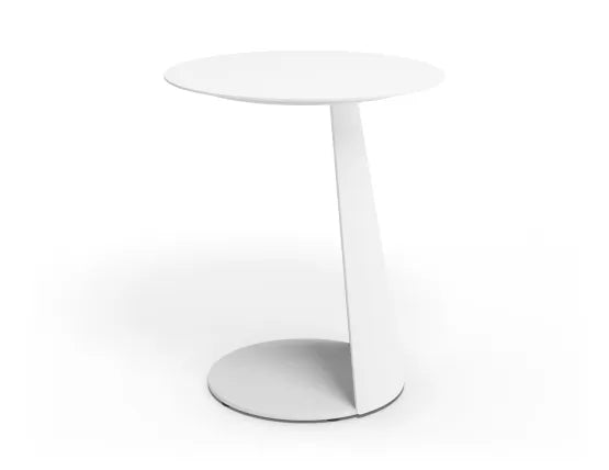 Roam Side Table - Outdoor - White, Aluminium, 40.5cm W