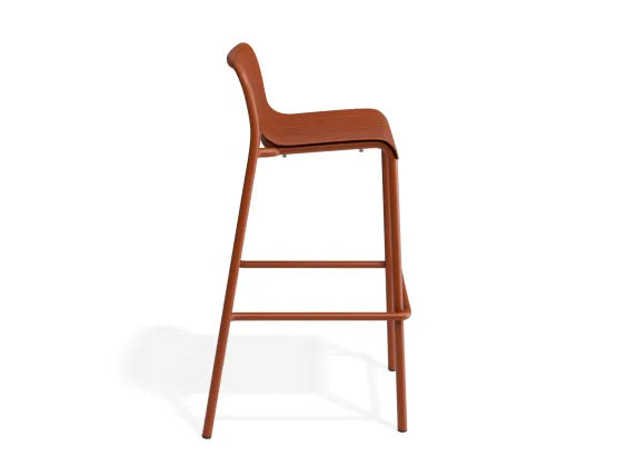 Roku Bar Stool - Outdoor - Papaya, Aluminium, 96cm H