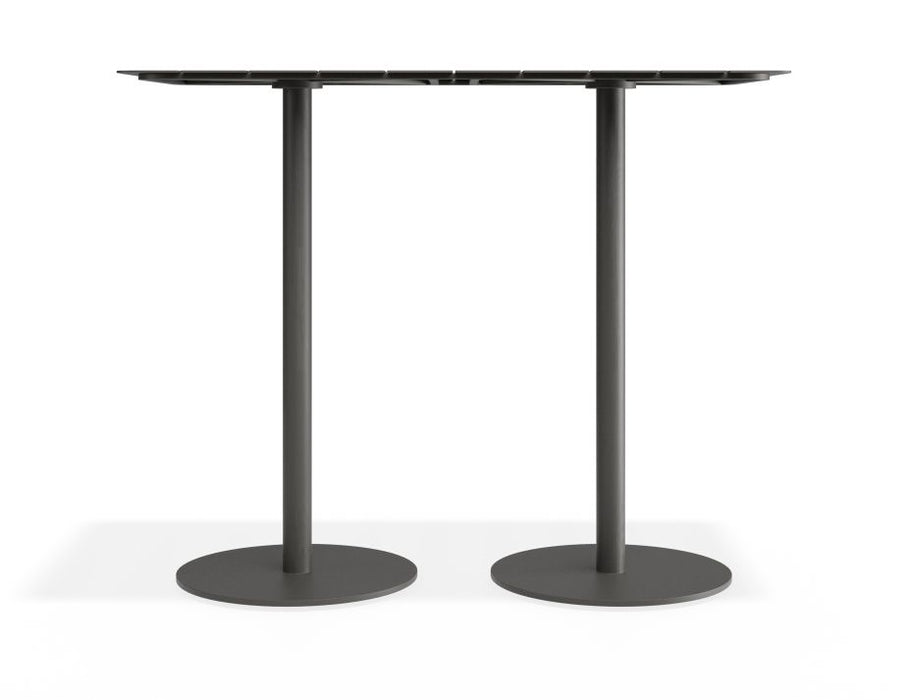 Roku Rectangle High Bar Table - Outdoor - Charcoal