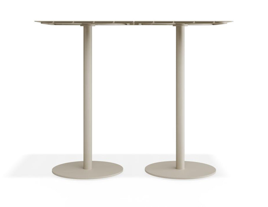 Roku Rectangle High Bar Table - Outdoor - Latte