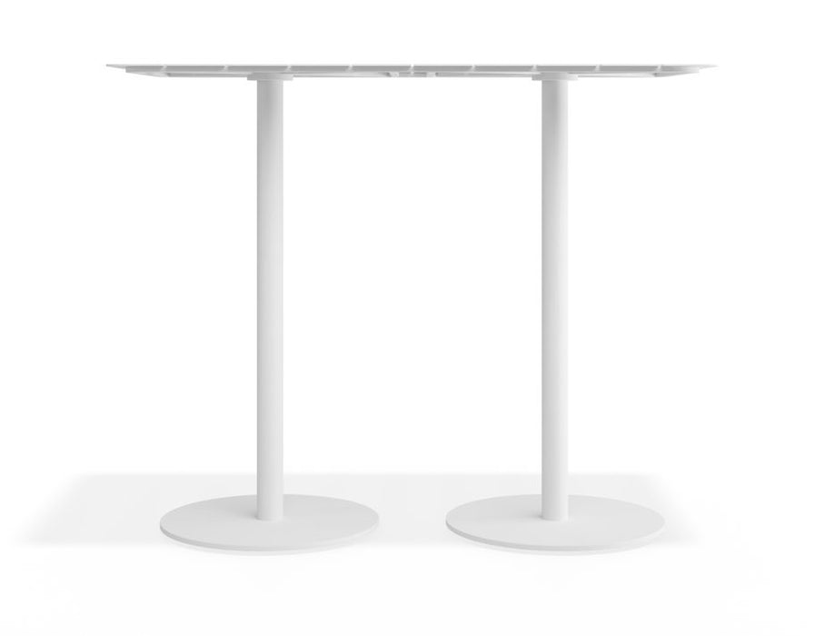 Roku Rectangle High Bar Table - Outdoor - White