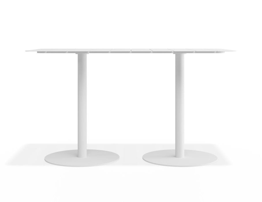 Roku Rectangle Cafe Table - Outdoor - White