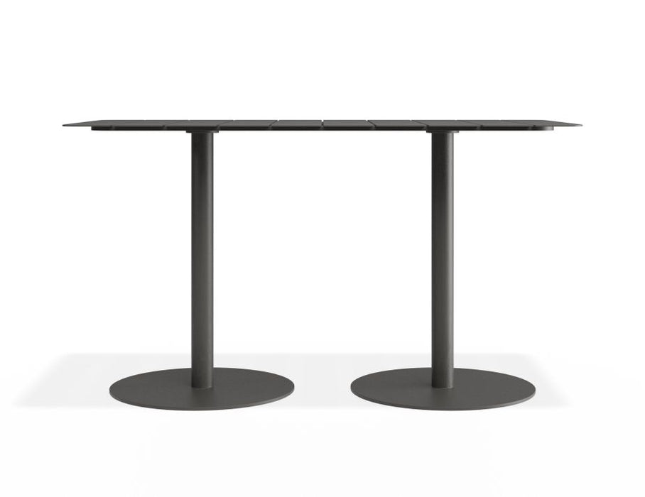 Roku Rectangle Cafe Table - Outdoor - Charcoal