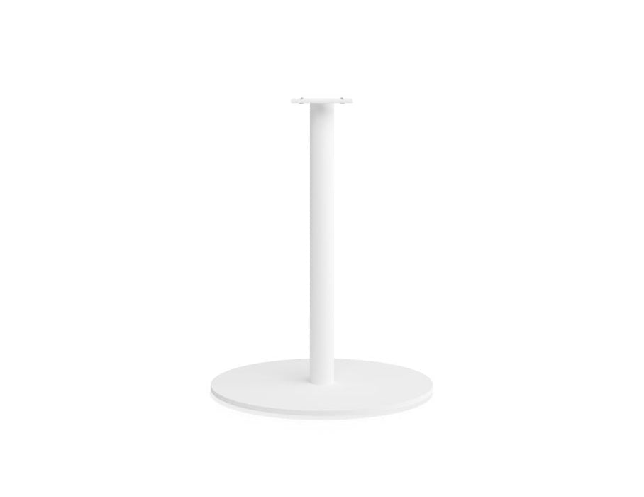 Roku Cafe Table Base and Pole 71cm White - 55cm Base