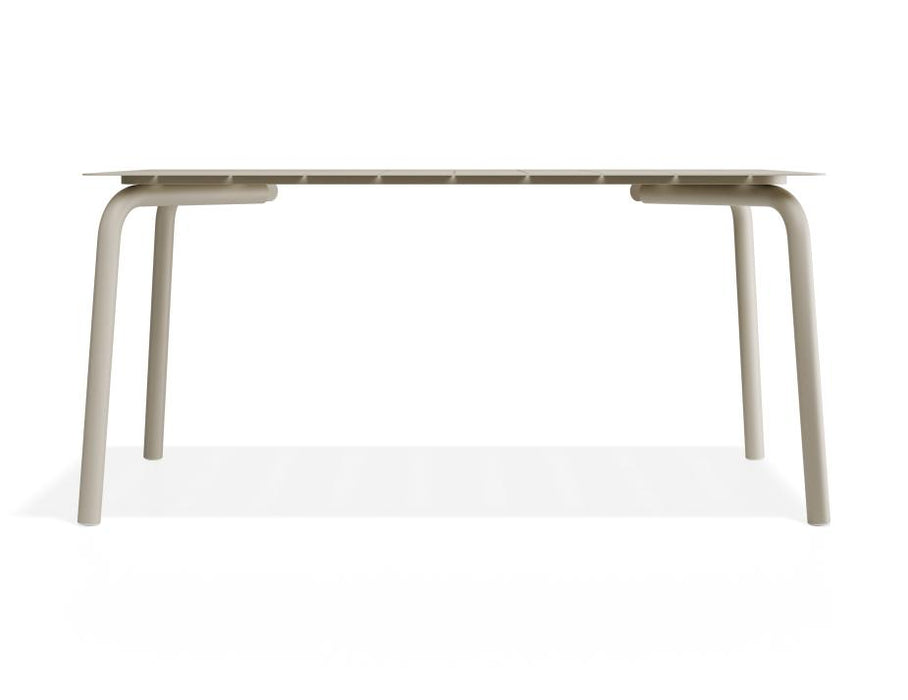 Roku Dining Table 160cm - Outdoor - Latte, Metal