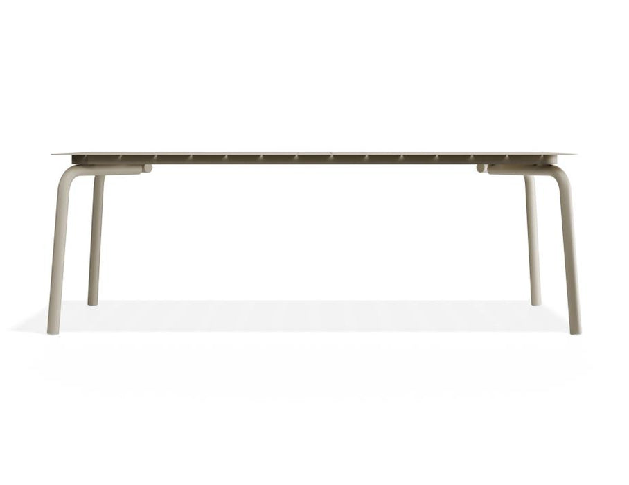 Roku Dining Table 220cm - Outdoor - Latte, Red, Metal