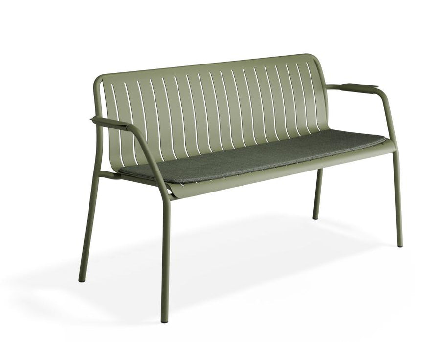 Roku Garden Bench 125cm - Outdoor - Eucalyptus Green - Chair Only