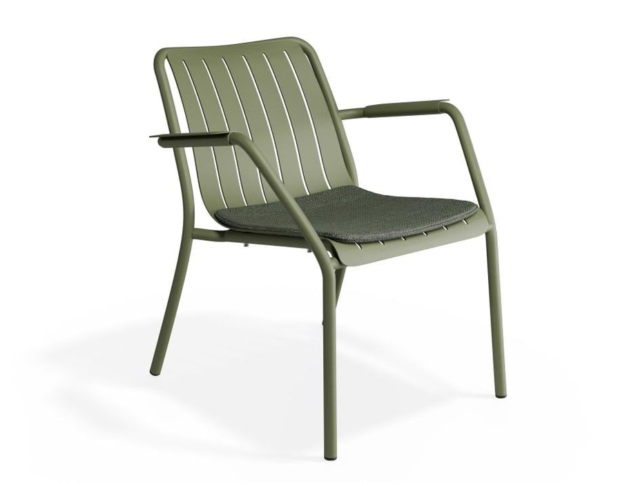 Roku Lounge Chair - Outdoor - Eucalyptus Green - Chair with Husk Cushion