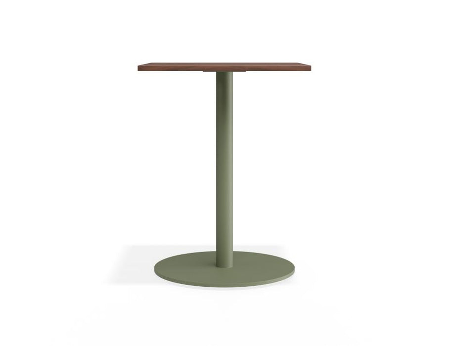 Roku Spotted Gum Cafe Table - Outdoor - Eucalyptus Green - 85 x 85cm Top