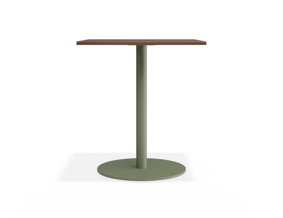 Roku Spotted Gum Cafe Table - Outdoor - Eucalyptus Green - 56.5 x 56.5cm Top