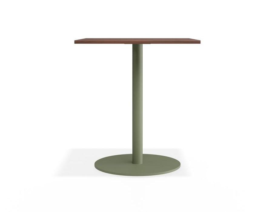 Roku Spotted Gum Cafe Table - Outdoor - Eucalyptus Green - 66 x 66cm Top