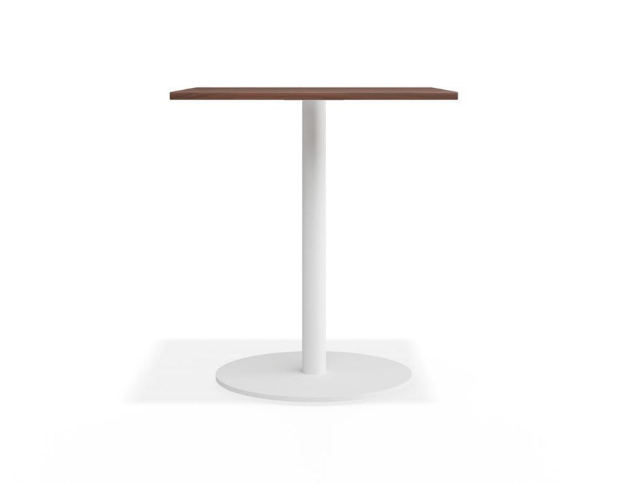 Roku Spotted Gum Cafe Table - Outdoor - White - 85 x 85cm Top