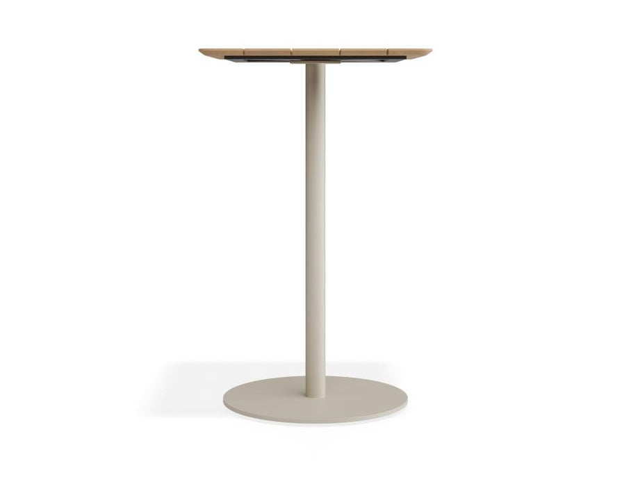 Roku High Bar Teak Table - Outdoor - Latte - 65 x 65cm Table Top