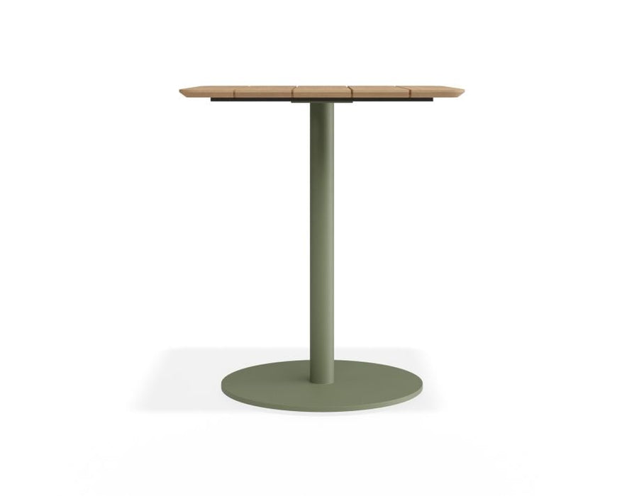 Roku Cafe Teak Table - Outdoor - Matte Eucalyptus Green - 75 x 75cm Table Top