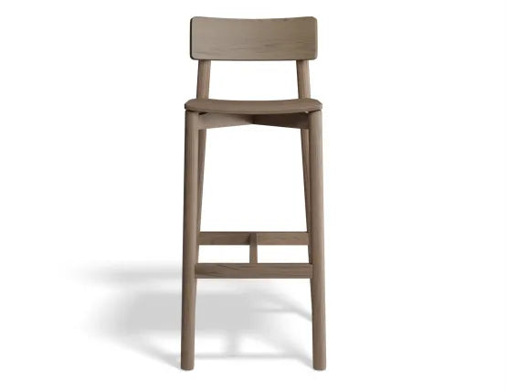 Andi Bar Stool - Walnut - 75cm Seat Height (Bar Bench Height)