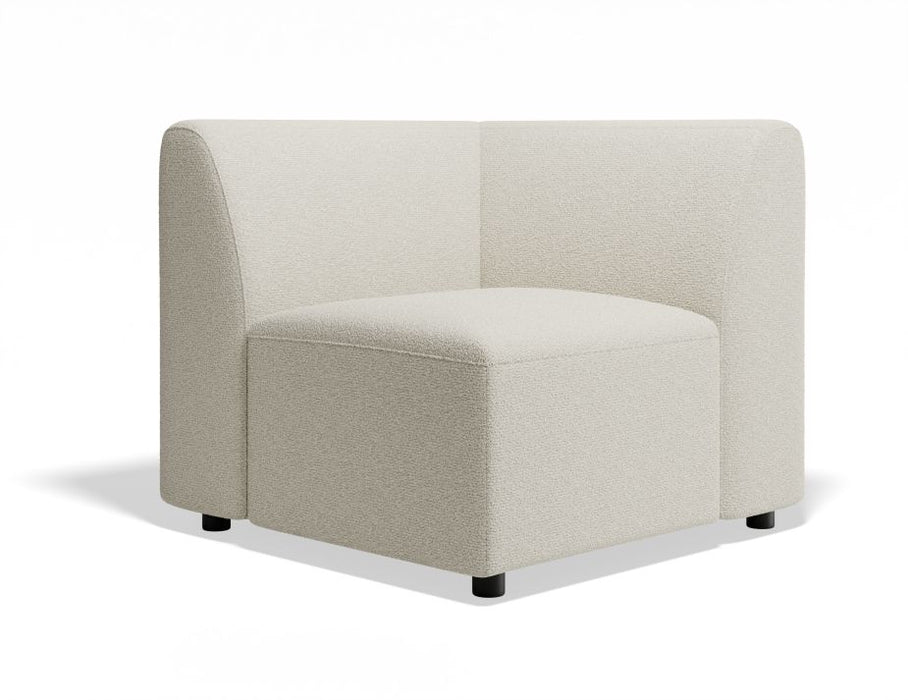 Atticus Modular Sofa Section - Corner - Ivory Cream Fabric