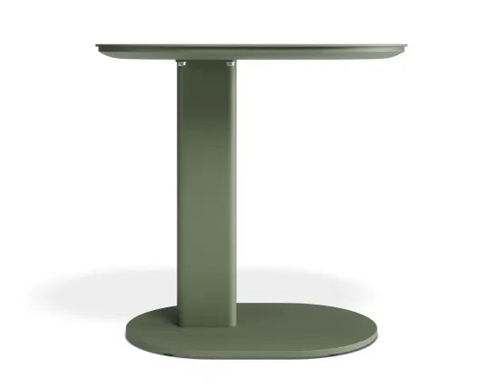 Deck Side Table - Outdoor - Eucalyptus Green, Aluminium, 52cm W