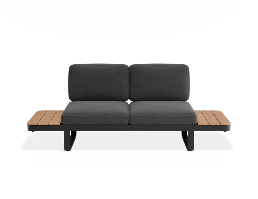 Delmar Config B - Outdoor - Charcoal - Granite Grey Cushions