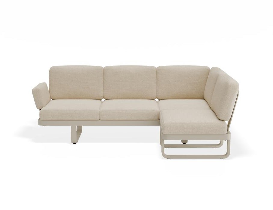 Delmar Config C - Outdoor - Latte - Husk Cushions