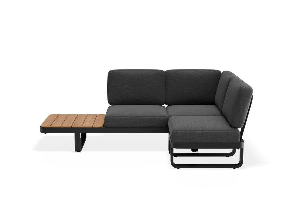 Delmar Config D - Outdoor - Charcoal - Granite Grey Cushions