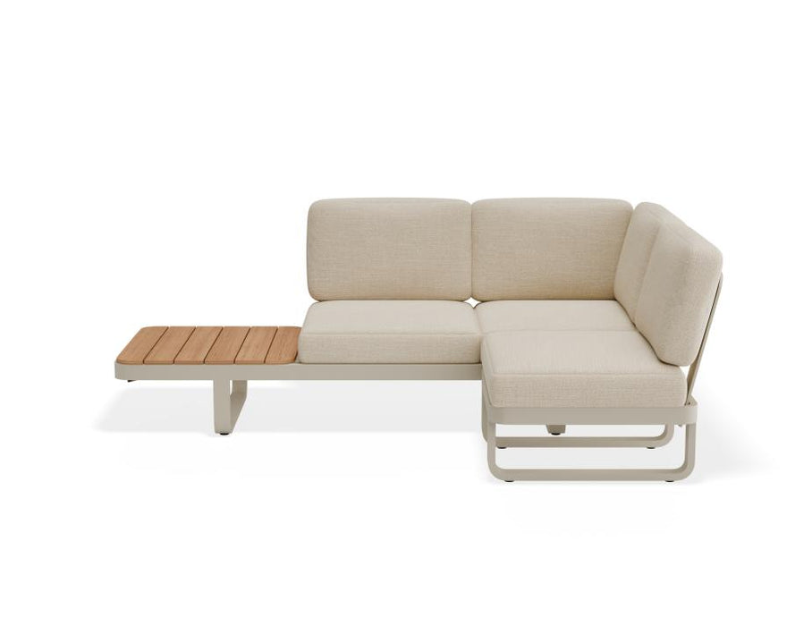 Delmar Config D - Outdoor - Latte - Husk Cushions