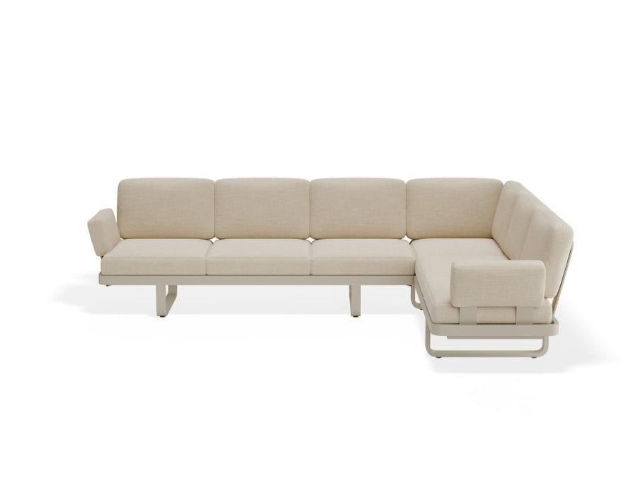 Delmar Config E - Outdoor - Latte - Husk Cushions