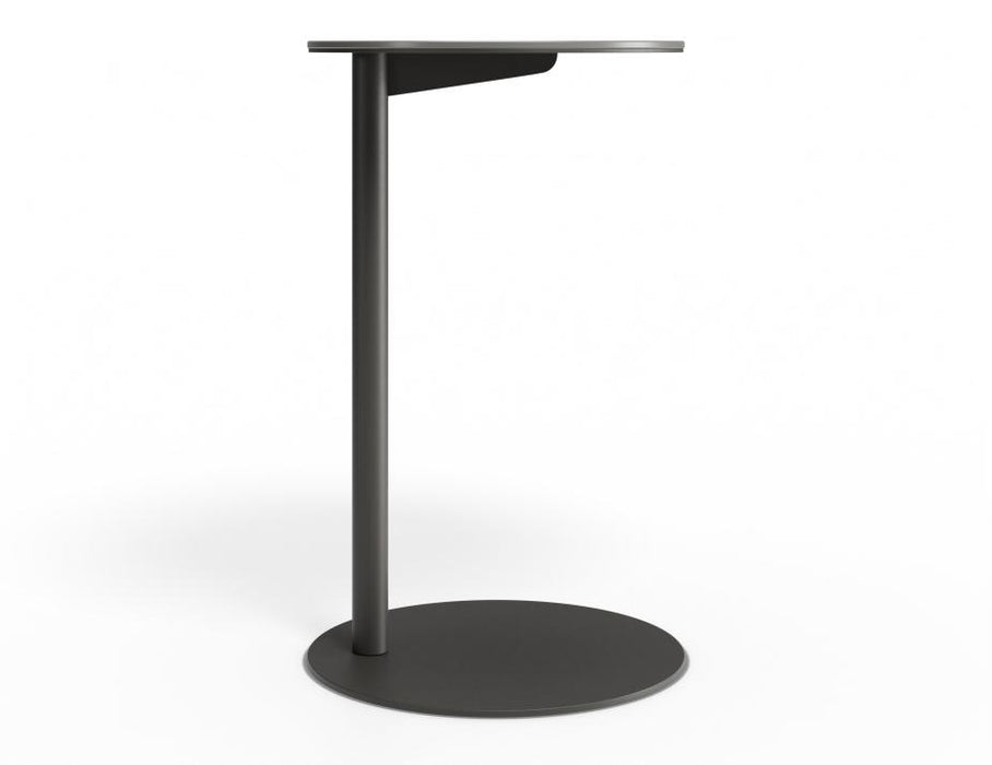 Lira Side Table - Outdoor - Charcoal - Basalt Ceramic