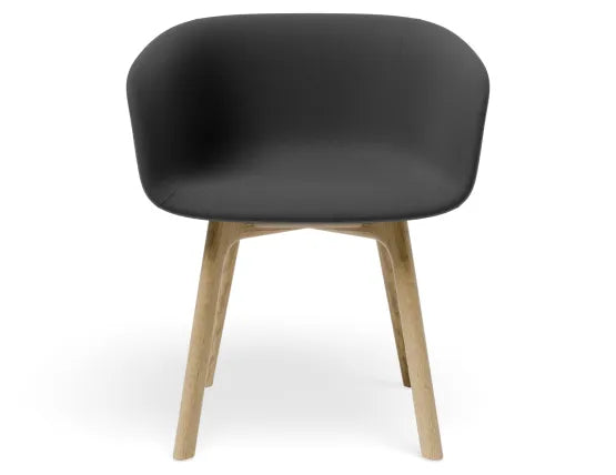 Lonsdale Armchair - Natural - Dark Grey Fabric