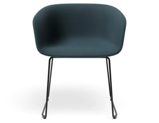 Lonsdale Armchair - Sled - Blue Fabric