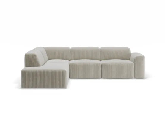 Monaco Sofa - Config E with Left Open End - Custom Upholstered - Category A Upholstery, Wood, 294cm W