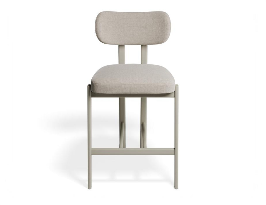 Nova Kitchen Stool - Dove Legs - Shell Fabric