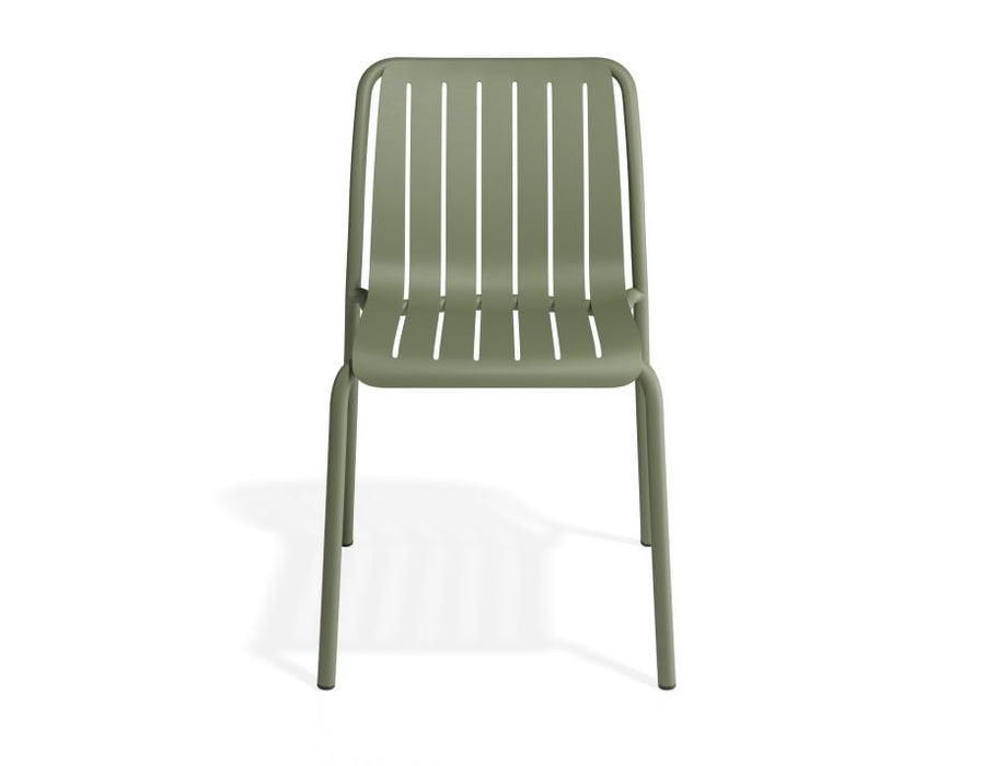 Roku Dining Chair - Outdoor - Eucalyptus Green - Chair with Granite Grey Cushion