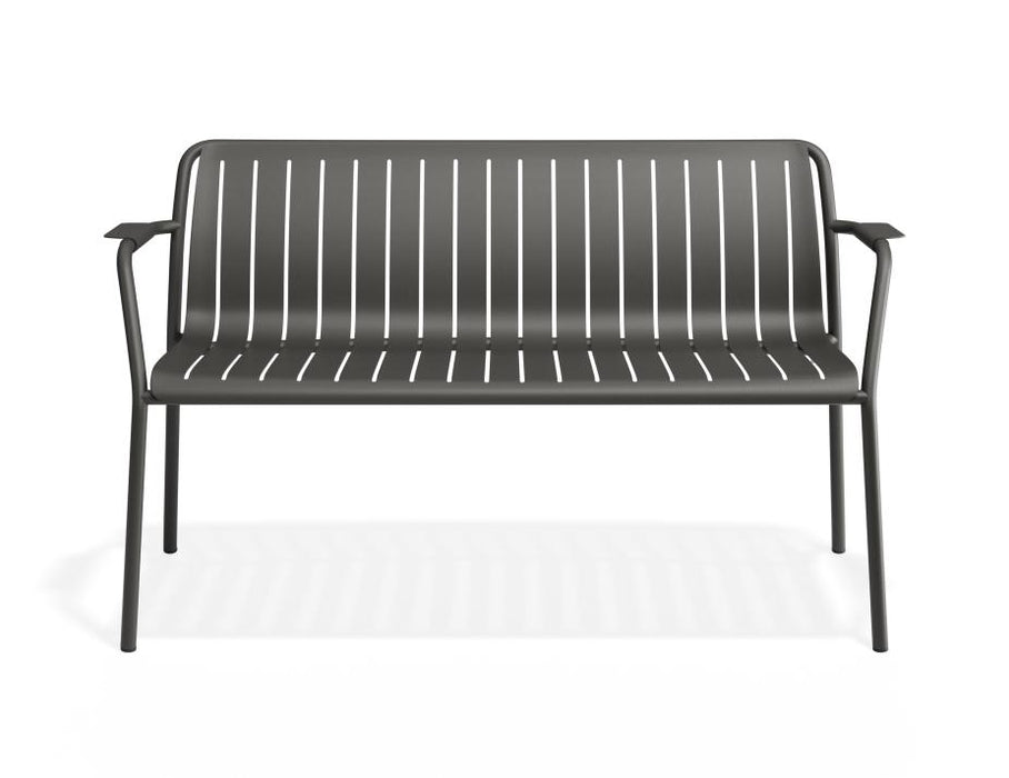 Roku Garden Bench 125cm - Outdoor - Charcoal - Chair Only