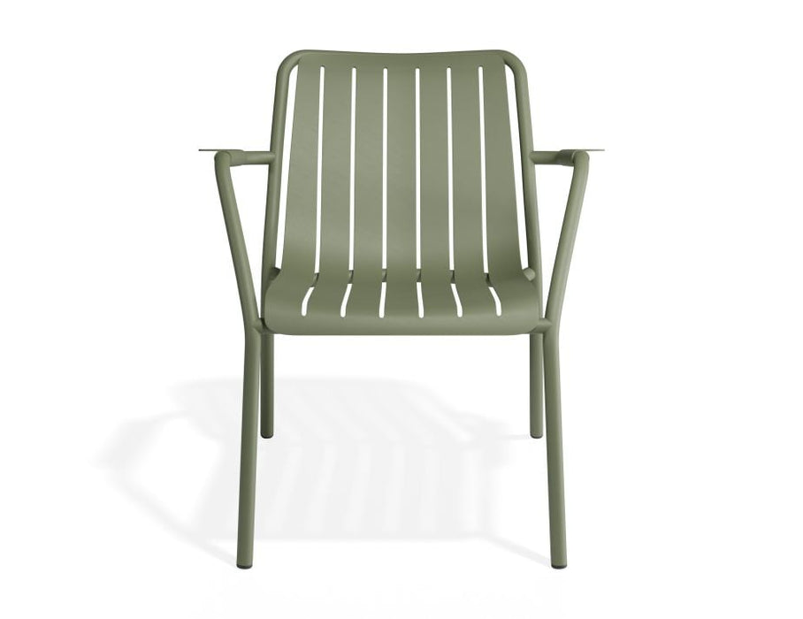 Roku Lounge Chair - Outdoor - Eucalyptus Green - Chair with Granite Grey Cushion