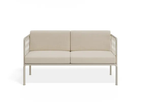 Seville 2 Seater Sofa - Latte - Outdoor, Aluminium, 147cm W