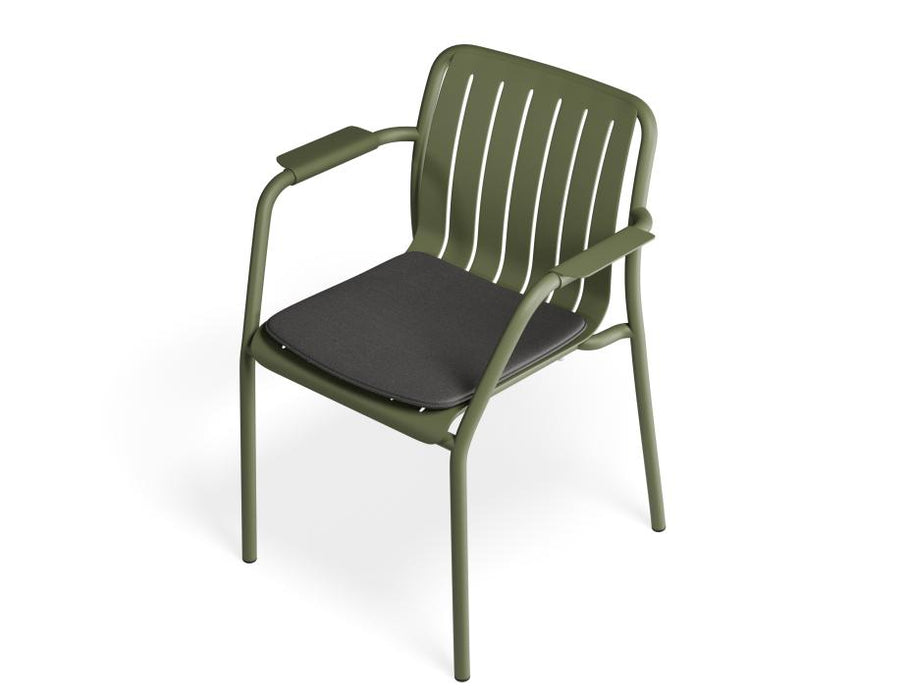 Roku Armchair - Outdoor - Eucalyptus Green - Chair with Granite Grey Cushion