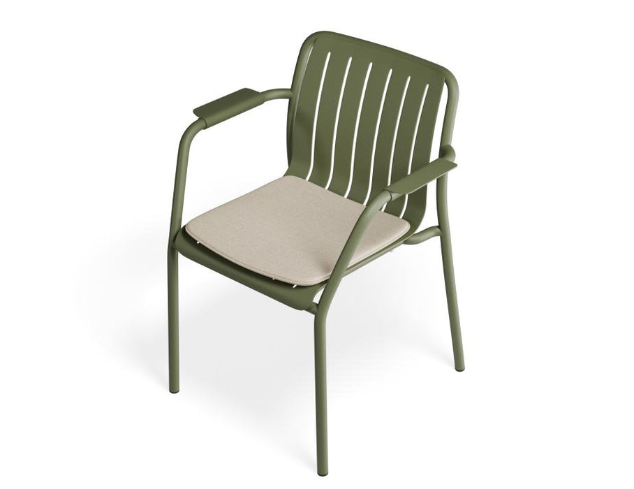Roku Armchair - Outdoor - Eucalyptus Green - Chair with Husk Cushion