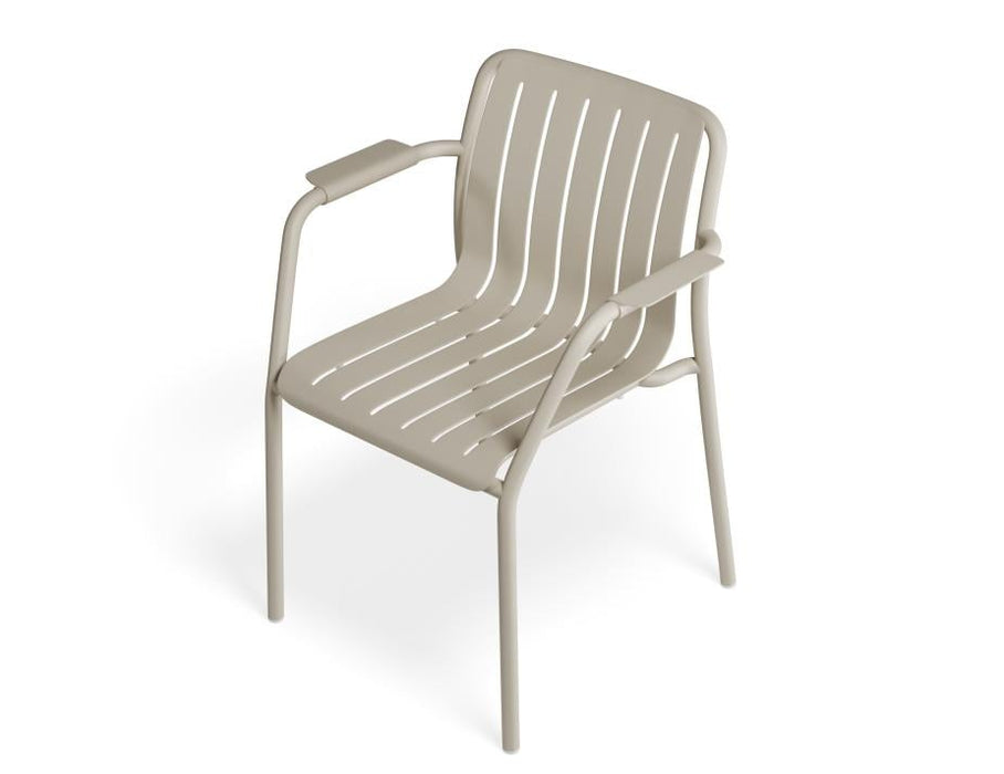 Roku Armchair - Outdoor - Latte - Chair with Terracotta Cushion