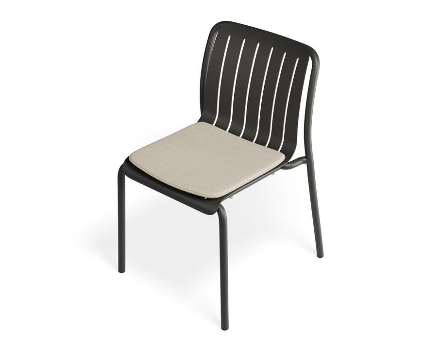 Roku Dining Chair - Outdoor - Charcoal - Chair with Husk Cushion