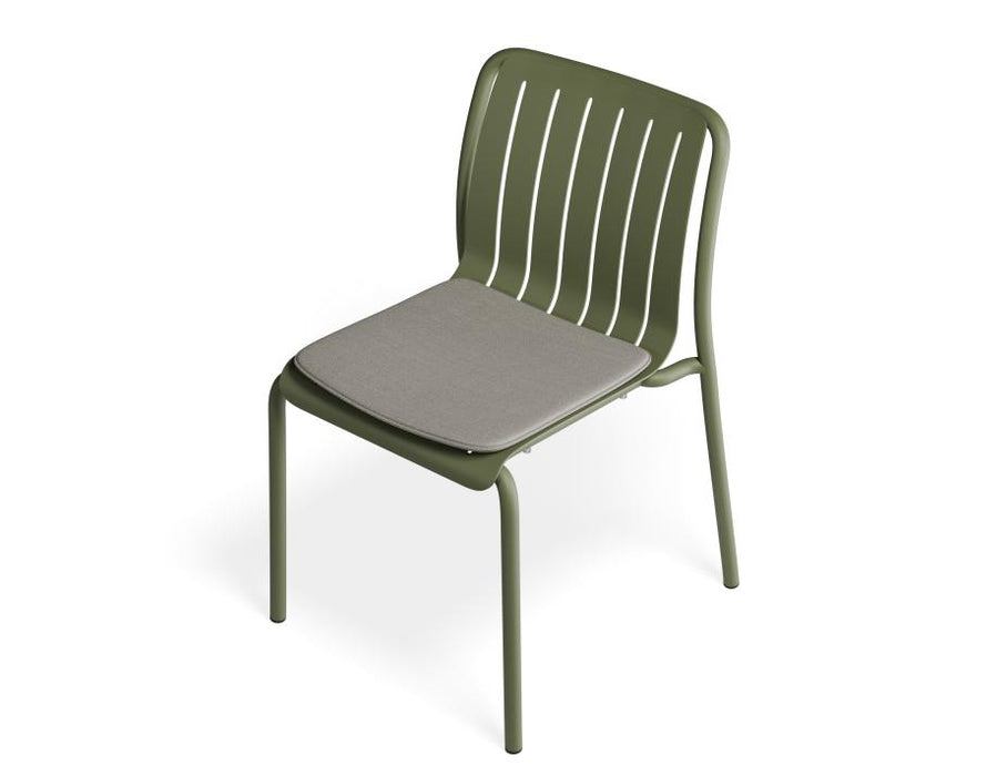 Roku Dining Chair - Outdoor - Eucalyptus Green - Chair with Sandy Grey Cushion