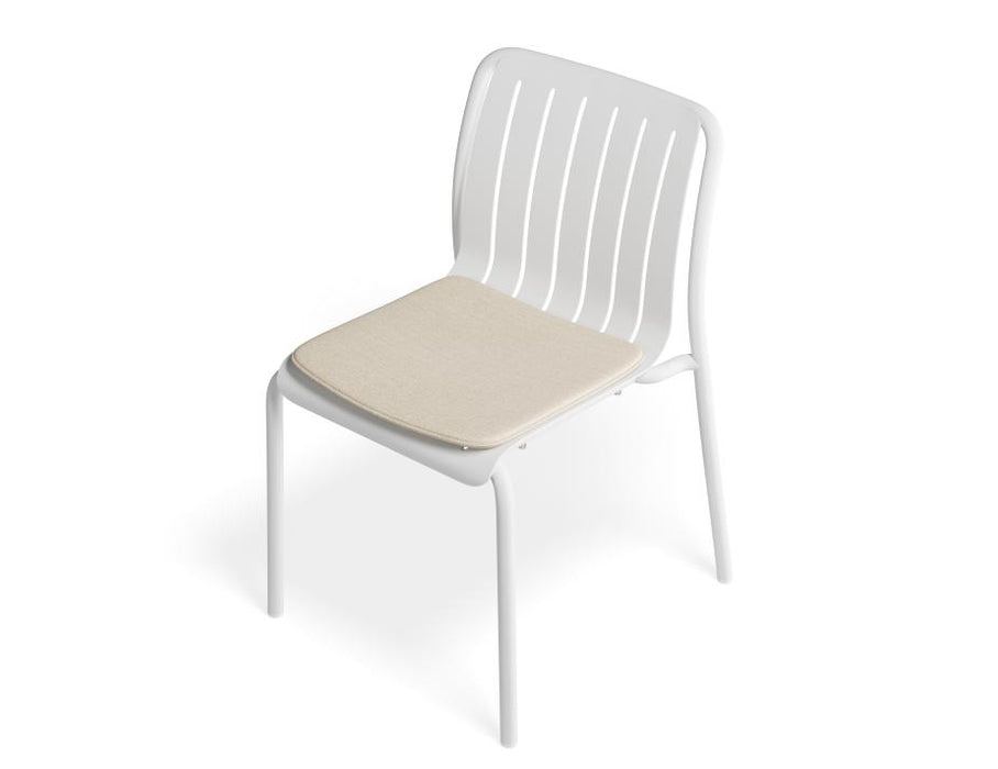 Roku Dining Chair - Outdoor - White - Chair with Husk Cushion