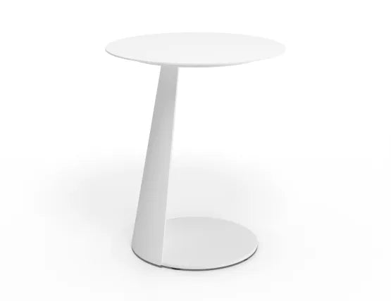 Roam Side Table - Outdoor - White, Aluminium, 40.5cm W