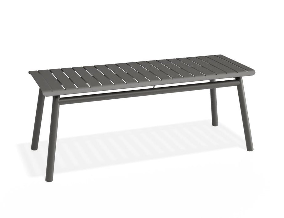 Roku Bench 120cm - Outdoor - Charcoal - Bench with Granite Grey Cushion