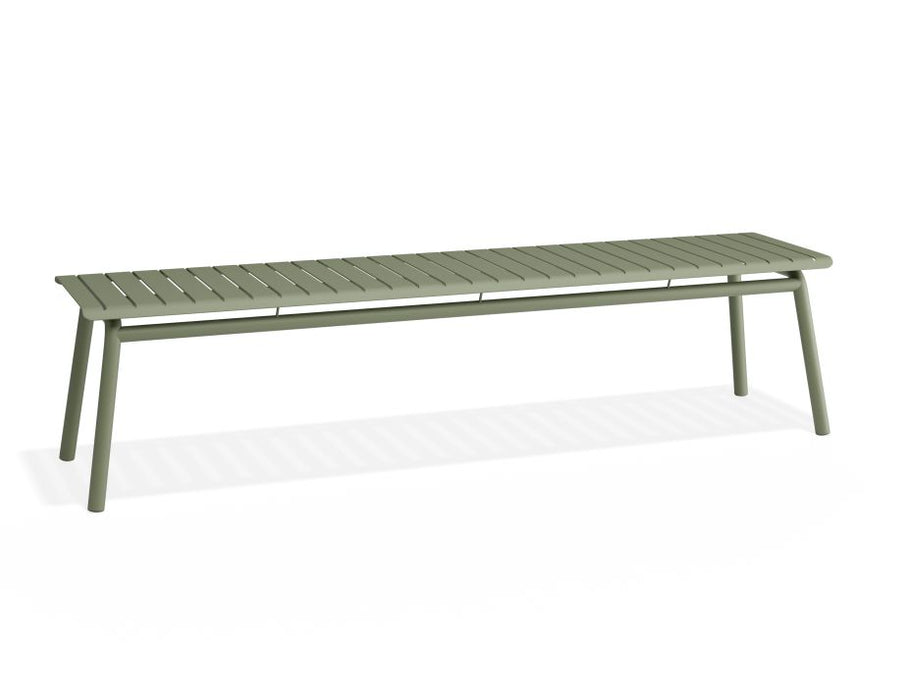 Roku Bench 190cm - Outdoor - Eucalyptus Green - Bench with Green Cushion